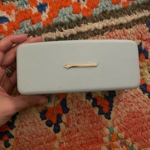 Karen Walker hard sunglasses case with sunglasses bag